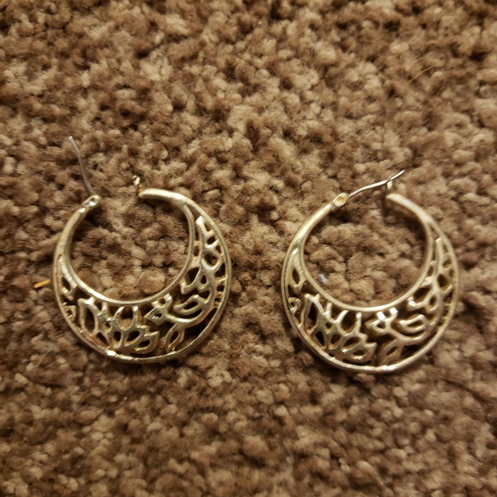 Silver earrings